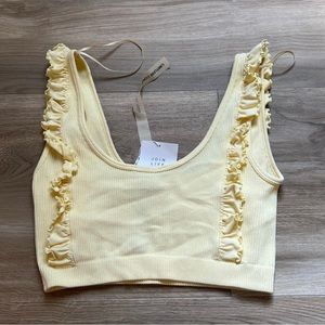 Yellow zara top
